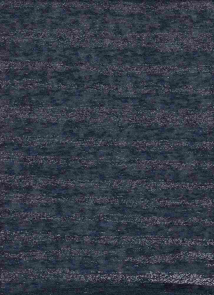 BP70092 / NAVY / KNIT GAUGE WITH FOIL [HACCI SWEATER FOILING]
