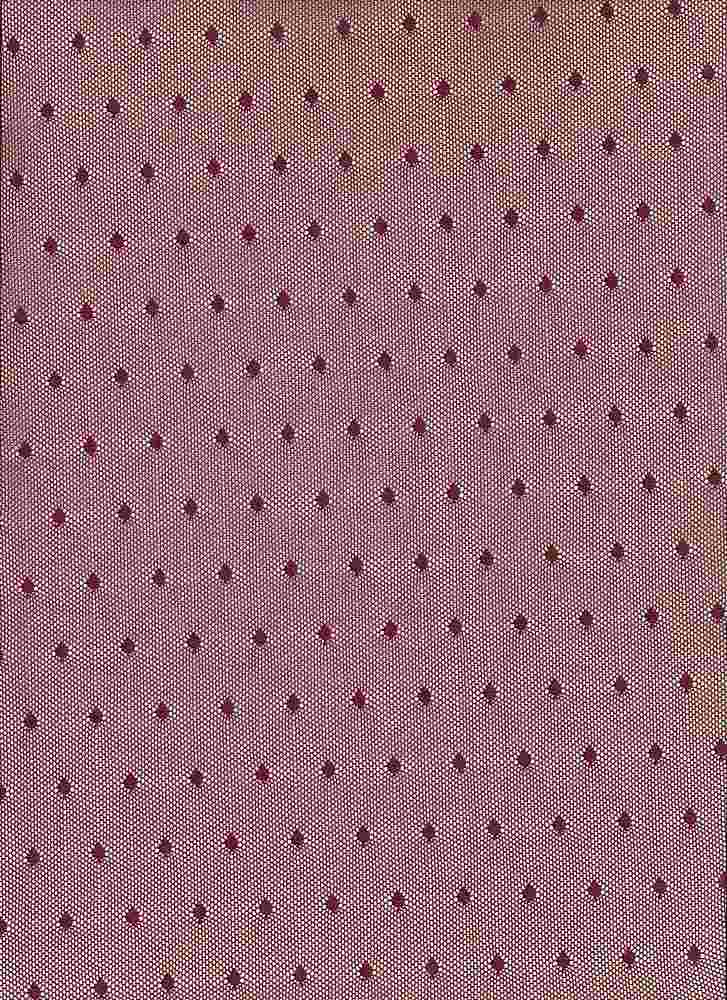 BP70082 / DK WINE / NYLON MESH POLKA DOT