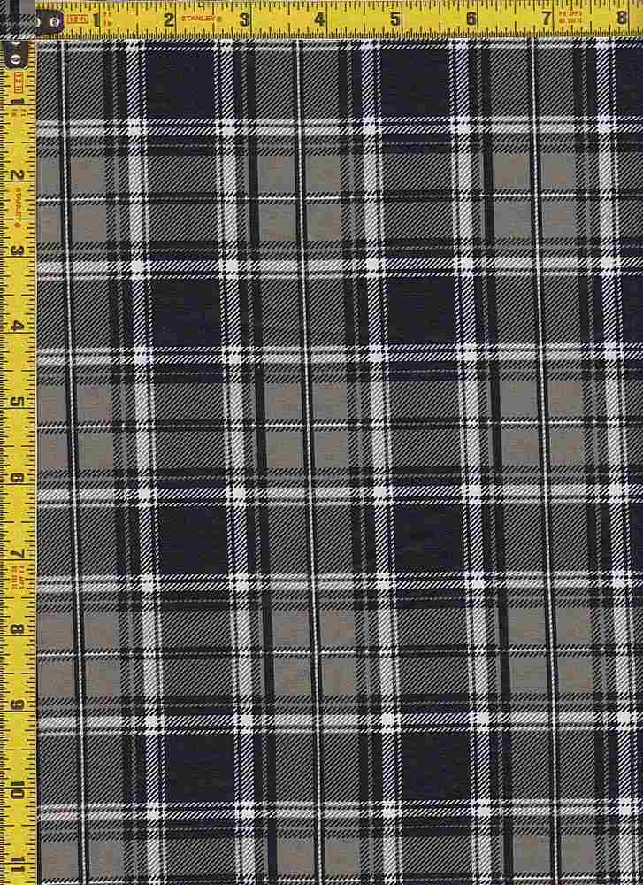 BP29100-14365 / BLACK / POPLIN TWILL CHECKERED PRINT-14365