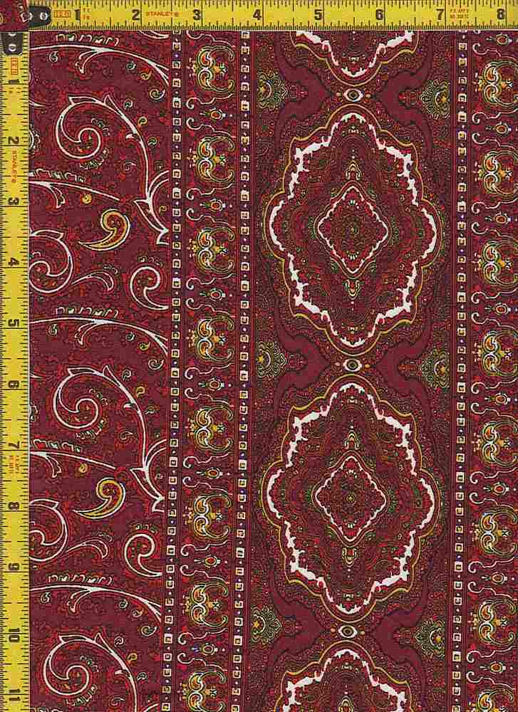 BP29117-12401E / WINE / DTY NO BRUSH PRINT-12401E